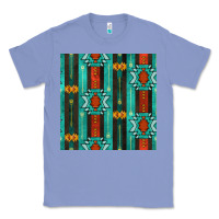 Colony Blue native american aztec seamless pattern 5 Classic Tee - BundleAndBundleShop