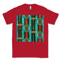 Red native american aztec seamless pattern 5 Classic Tee - BundleAndBundleShop