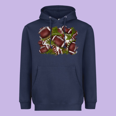 Football Background Heavyweight Hoodie Designed By Barkaloodesign