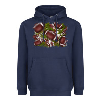 Navy football background Heavyweight Hoodie - BarkalooDesign