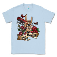 Dusty Blue hair hustler 3 Classic Tee - SublimationCraftShop