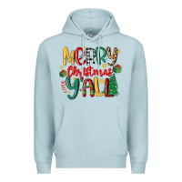 Blue Mist merry christmas y'all Premium Hoodie - MaliasSmallBusiness