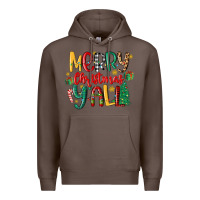 Coffee merry christmas y'all Premium Hoodie - MaliasSmallBusiness