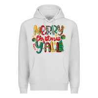 Dove Grey merry christmas y'all Premium Hoodie - MaliasSmallBusiness