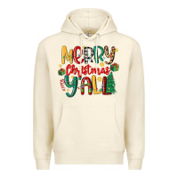 Sandshell merry christmas y'all Premium Hoodie - MaliasSmallBusiness