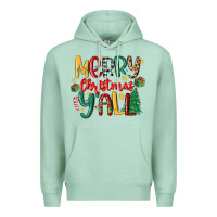 Seafoam merry christmas y'all Premium Hoodie - MaliasSmallBusiness