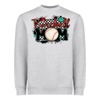 Heather Grey baseball mom Heavyweight Sweatshirt - MaliasSmallBusiness