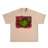 Burro Valentine Cactus Heart with Roses Urban Heavy Tee - RanaPortraitStore