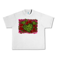 Lunar Rock Valentine Cactus Heart with Roses Urban Heavy Tee - RanaPortraitStore