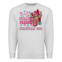 Dove Grey i'm freakin freezin christmas 2023 Premium Sweatshirt - NancyCooperArtShop