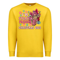 Lemon i'm freakin freezin christmas 2023 Premium Sweatshirt - NancyCooperArtShop