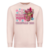 Pale Pink i'm freakin freezin christmas 2023 Premium Sweatshirt - NancyCooperArtShop