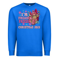 True Royal i'm freakin freezin christmas 2023 Premium Sweatshirt - NancyCooperArtShop