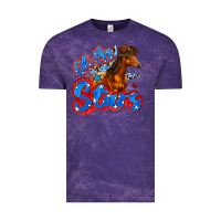 Cloud Purple oh my stars horse Vintage Tee - Zillion Design Studio
