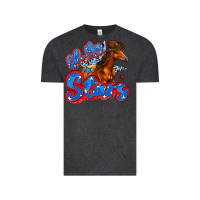 Vintage Black oh my stars horse Vintage Tee - Zillion Design Studio