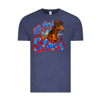 Vintage Denim oh my stars horse Vintage Tee - Zillion Design Studio