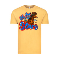 Vintage Mustard oh my stars horse Vintage Tee - Zillion Design Studio