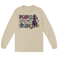 Mushroom people give me the creeps Long Sleeve Tee - CowhideDigitalArt