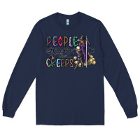 Navy people give me the creeps Long Sleeve Tee - CowhideDigitalArt