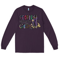 Plum people give me the creeps Long Sleeve Tee - CowhideDigitalArt