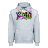 Heather Grey CMA Certified Medical Assistant Mardi Gras Urban Hoodie - LillyAllenDesigns
