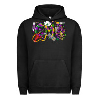 Pigment Black CMA Certified Medical Assistant Mardi Gras Urban Hoodie - LillyAllenDesigns