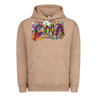 Pigment Burro CMA Certified Medical Assistant Mardi Gras Urban Hoodie - LillyAllenDesigns