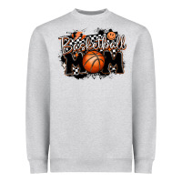 Heather Grey basketball mom Heavyweight Sweatshirt - MaliasSmallBusiness