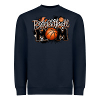 Navy basketball mom Heavyweight Sweatshirt - MaliasSmallBusiness