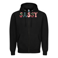 Black sassy Zipper Hoodie - JahusDesignShop