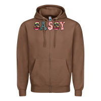 Chestnut sassy Zipper Hoodie - JahusDesignShop