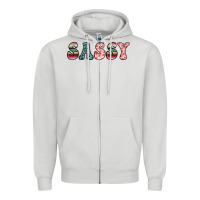 Dove Grey sassy Zipper Hoodie - JahusDesignShop