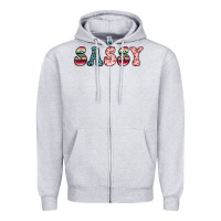 Heather Grey sassy Zipper Hoodie - JahusDesignShop