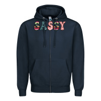 Navy sassy Zipper Hoodie - JahusDesignShop