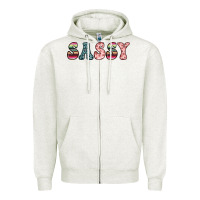 Oatmeal Heather sassy Zipper Hoodie - JahusDesignShop