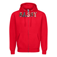 Red sassy Zipper Hoodie - JahusDesignShop