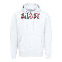 White sassy Zipper Hoodie - JahusDesignShop