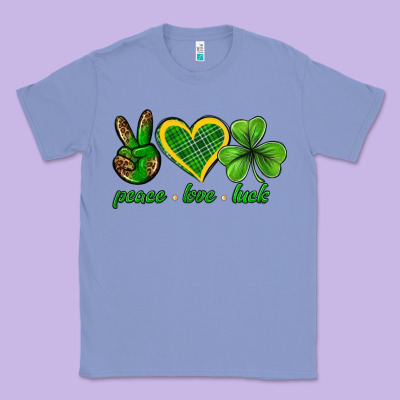 Peace Love Luck St. Patricks Day Nepeace Love Luck Classic Tee Designed By Neo Western