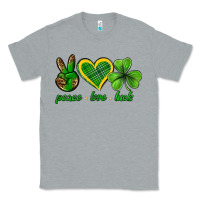 Heather Grey peace love luck st. patricks day nePeace love luck Classic Tee - Neo Western