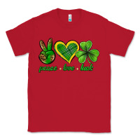 Red peace love luck st. patricks day nePeace love luck Classic Tee - Neo Western