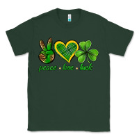 Sports Green peace love luck st. patricks day nePeace love luck Classic Tee - Neo Western
