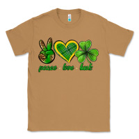 Toasted Coconut peace love luck st. patricks day nePeace love luck Classic Tee - Neo Western