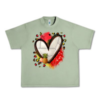 Oil Green fruits and volleyball heart Urban Heavy Tee - Zillion Design Studio