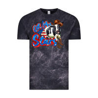 Cloud Black oh my stars cow Vintage Tee - Zillion Design Studio