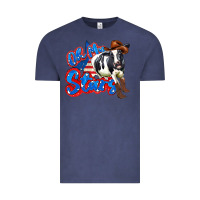 Vintage Denim oh my stars cow Vintage Tee - Zillion Design Studio