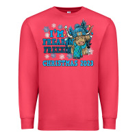 Cardinal i'm freakin freezin christmas 2023 Premium Sweatshirt - NancyCooperArtShop