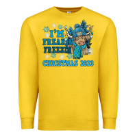 Lemon i'm freakin freezin christmas 2023 Premium Sweatshirt - NancyCooperArtShop
