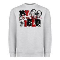 My Heart Is On That Field Soccer Heavyweight Sweatshirt | Teevron