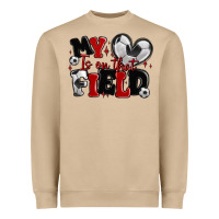 Mushroom my heart is on that field soccer Heavyweight Sweatshirt - MaliasSmallBusiness