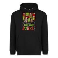 Black Christmas tree cake junkie Heavyweight Hoodie - Jasminsmagicworld